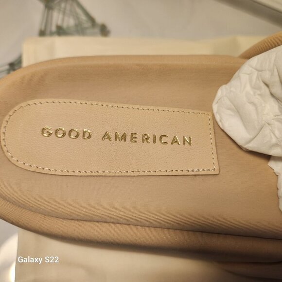 Good American Cream Platform Slides. NIB. Size 6.5 - Picture 8 of 11